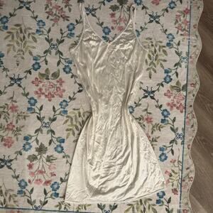 Cream slip dress